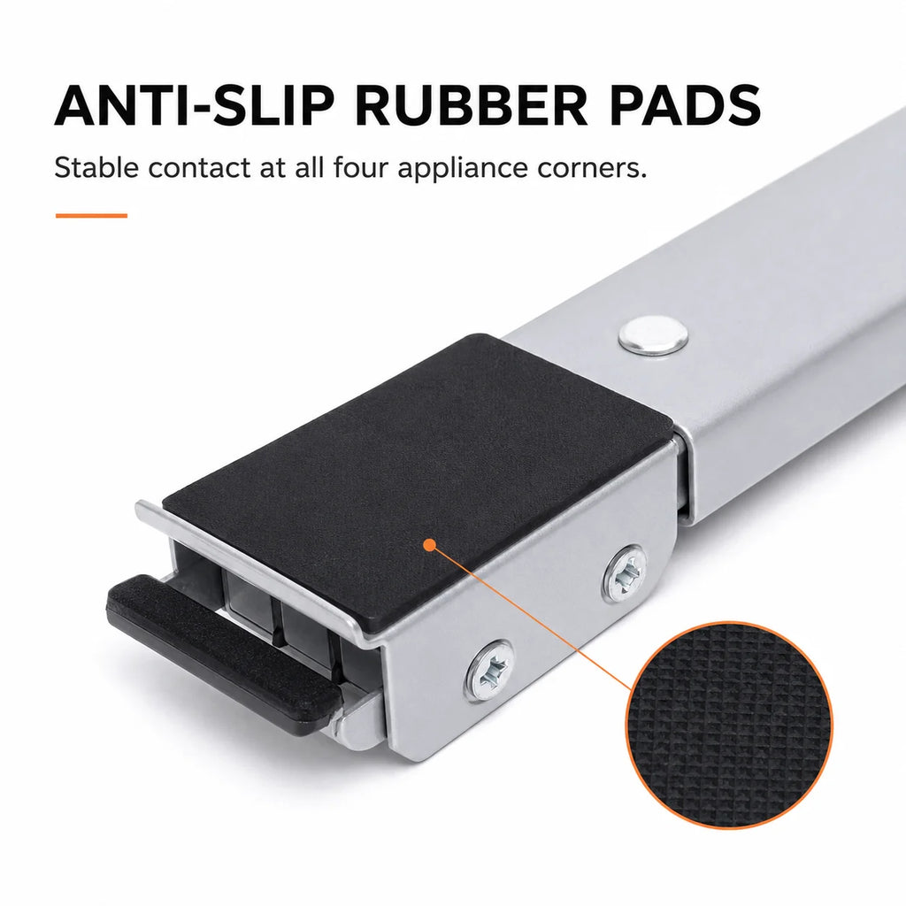 Heavy-Duty Adjustable Appliance Roller Stands (Set of 2)