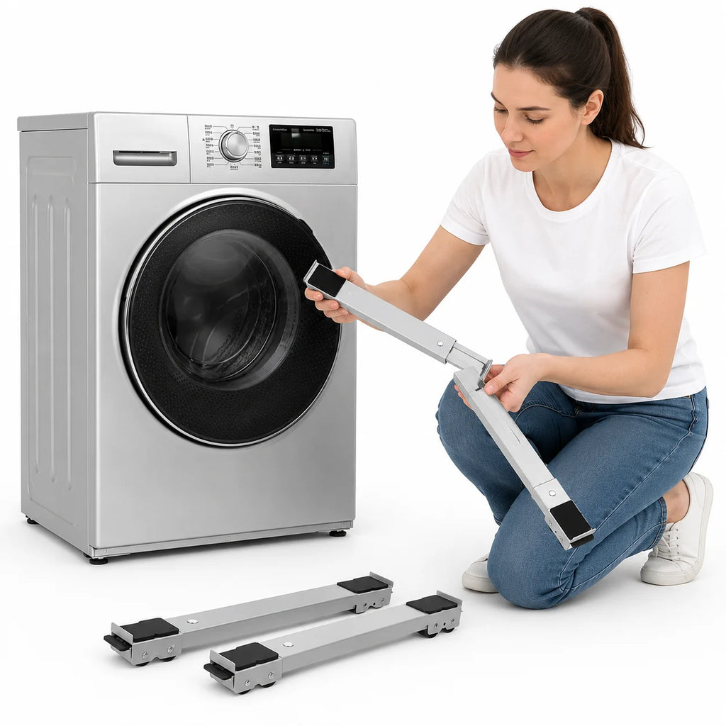 Heavy-Duty Adjustable Appliance Roller Stands (Set of 2)
