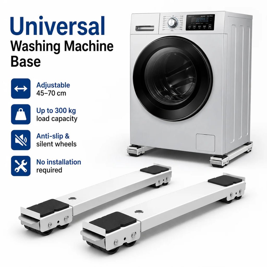 Heavy-Duty Adjustable Appliance Roller Stands (Set of 2)